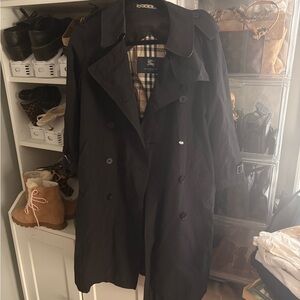 Classic Navy Burberry Trench Coat